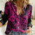 Hawaii Shark Women Casual Shirt Polynesian Pattern Pink Version LT01 Female Pink - Polynesian Pride