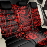 Hawaii Shark Back Car Seat Cover Polynesian Pattern Red Version