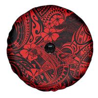 Hawaii Shark Spare Tire Cover Polynesian Pattern Red Version LT01 - Polynesian Pride