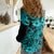 Hawaii Shark Women Casual Shirt Polynesian Pattern Turquoise Version LT01 - Polynesian Pride