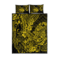 Hawaii Shark Quilt Bed Set Polynesian Pattern Yellow Version LT01 Yellow - Polynesian Pride