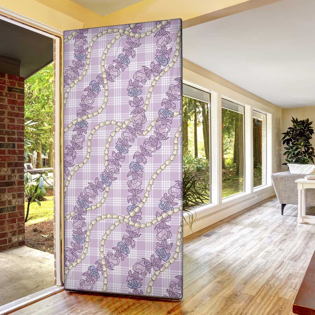 Pua Kalaunu Lei Door Cover Palaka Pattern LT01 - Polynesian Pride