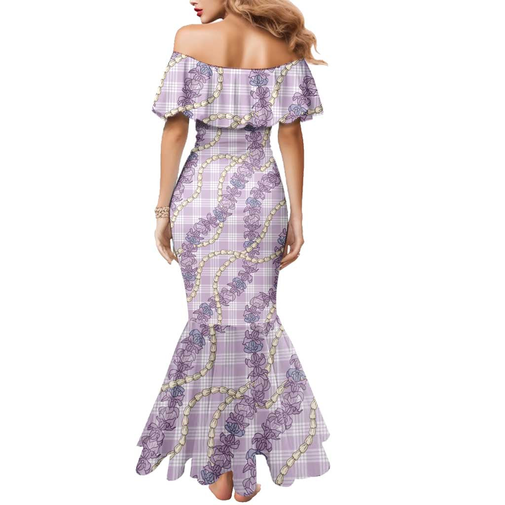 Pua Kalaunu Lei Family Matching Mermaid Dress and Hawaiian Shirt Palaka Pattern