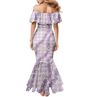 Pua Kalaunu Lei Family Matching Mermaid Dress and Hawaiian Shirt Palaka Pattern