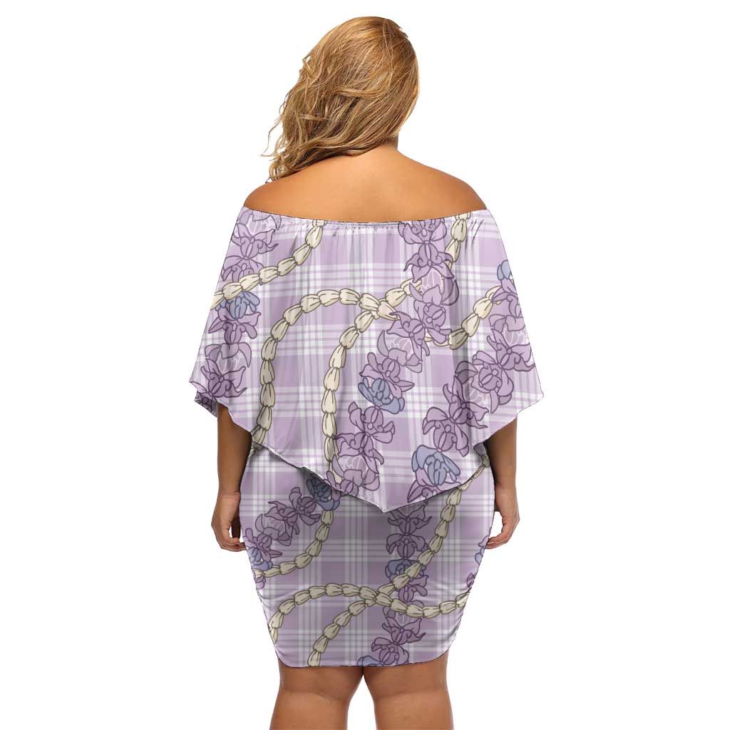 Pua Kalaunu Lei Family Matching Off Shoulder Short Dress and Hawaiian Shirt Palaka Pattern LT01 - Polynesian Pride