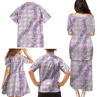 Pua Kalaunu Lei Family Matching Puletasi and Hawaiian Shirt Palaka Pattern LT01 - Polynesian Pride