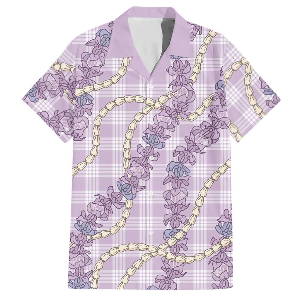 Pua Kalaunu Lei Hawaiian Shirt Palaka Pattern LT01 Purple - Polynesian Pride