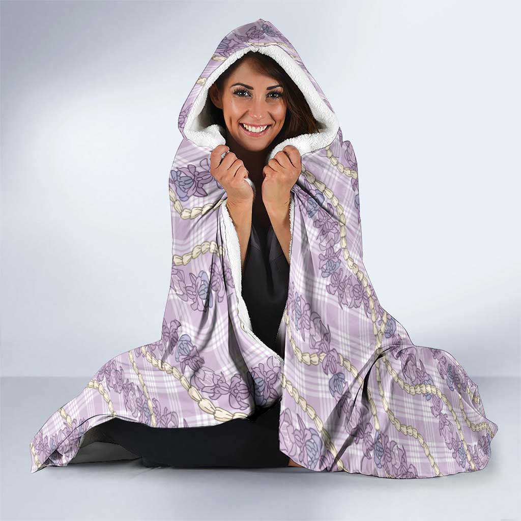 Pua Kalaunu Lei Hooded Blanket Palaka Pattern LT01 - Polynesian Pride