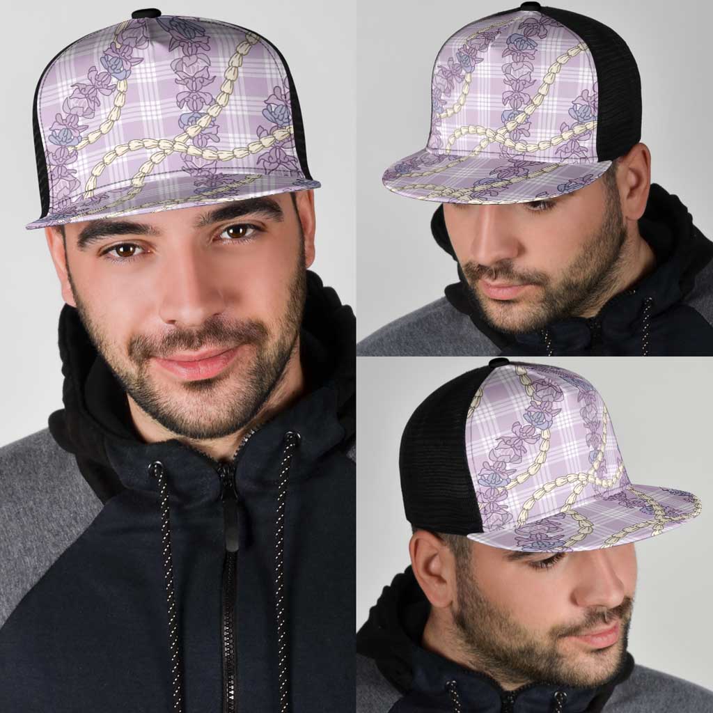 Pua Kalaunu Lei Mesh Trucker Cap Palaka Pattern
