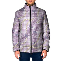 Pua Kalaunu Lei Padded Jacket Palaka Pattern