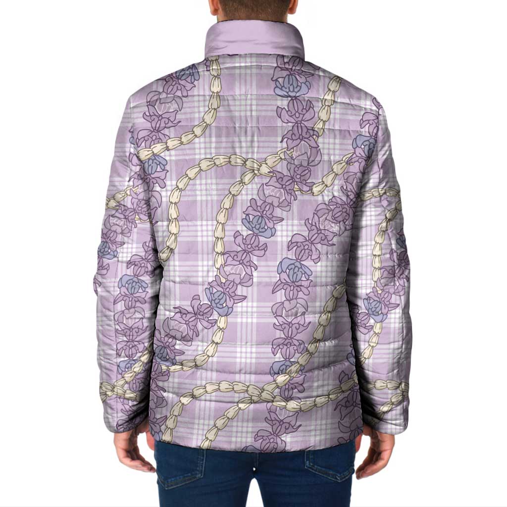 Pua Kalaunu Lei Padded Jacket Palaka Pattern