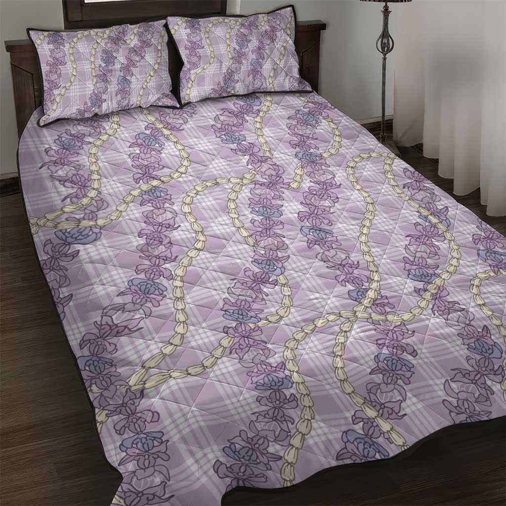 Pua Kalaunu Lei Quilt Bed Set Palaka Pattern