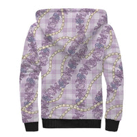 Pua Kalaunu Lei Sherpa Hoodie Palaka Pattern LT01 - Polynesian Pride