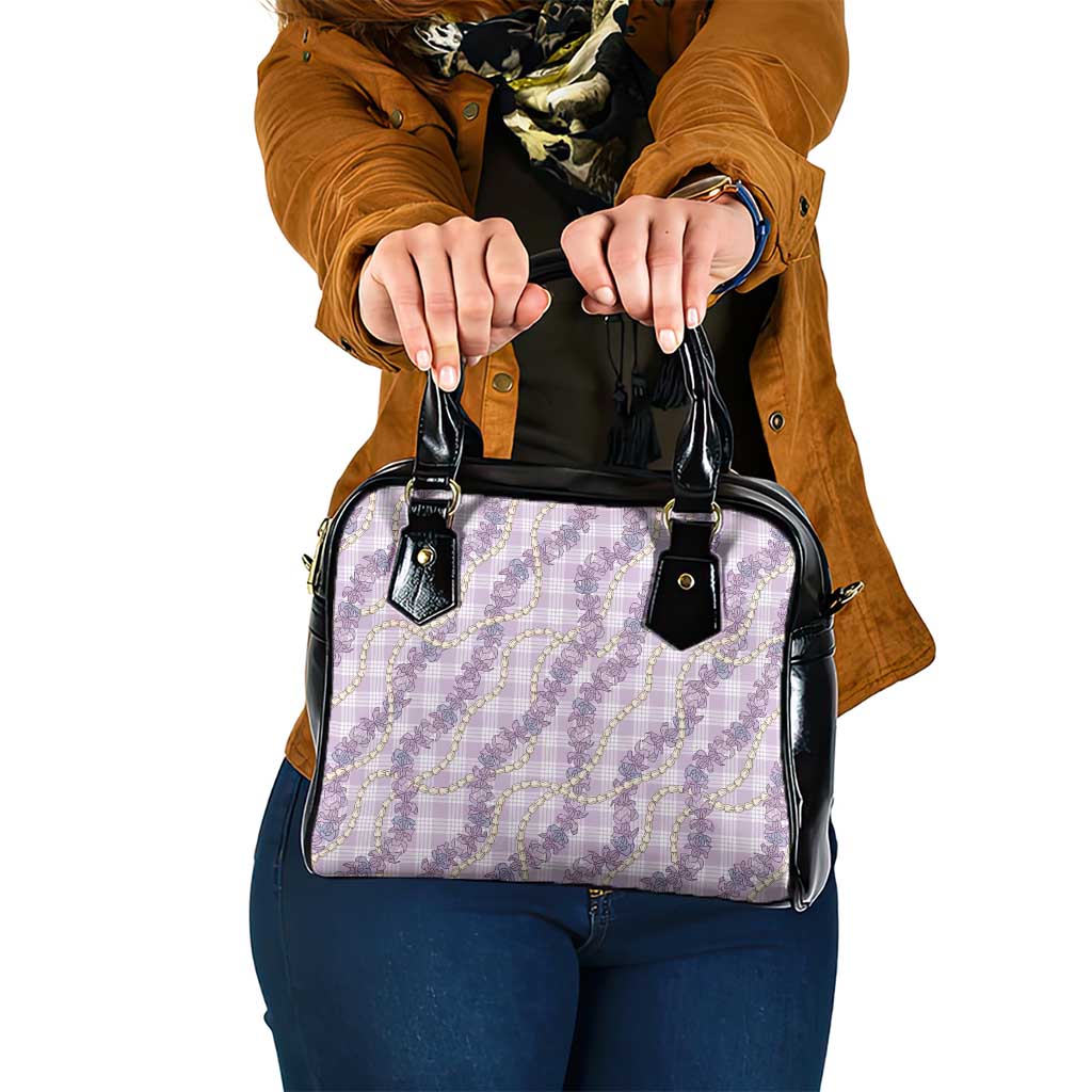 Pua Kalaunu Lei Shoulder Handbag Palaka Pattern