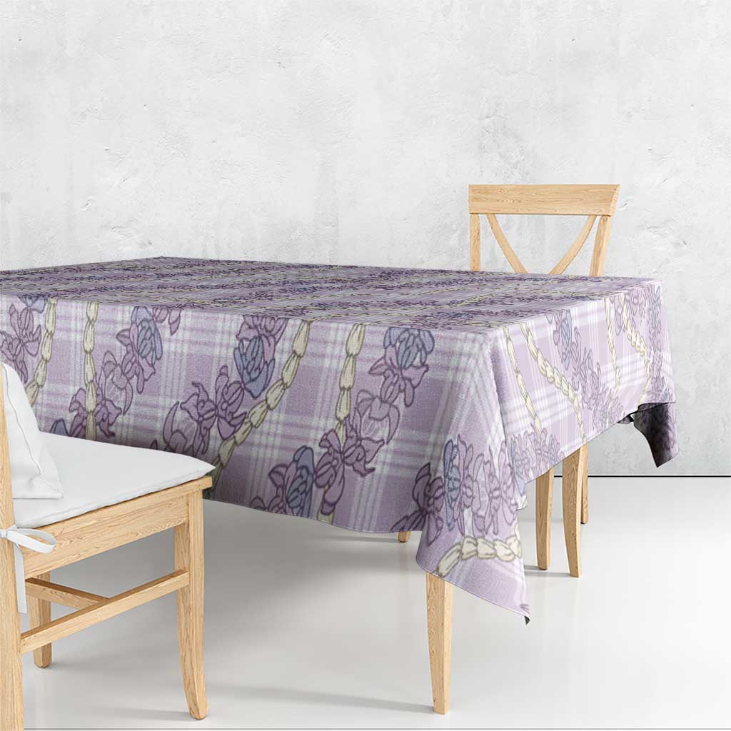 Pua Kalaunu Lei Tablecloth Palaka Pattern
