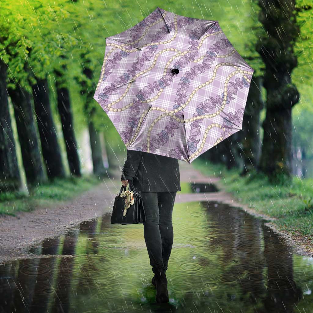 Pua Kalaunu Lei Umbrella Palaka Pattern LT01 - Polynesian Pride