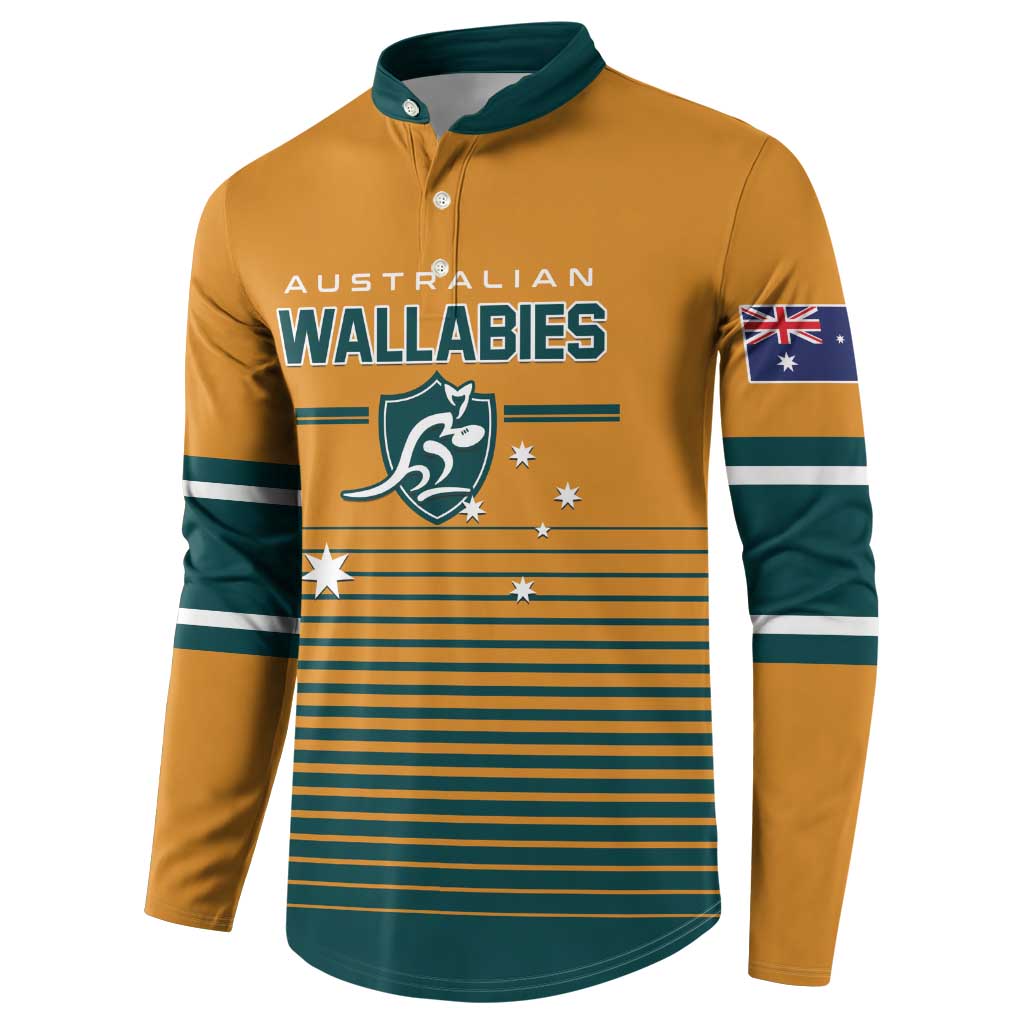 Custom Rugby Australia Button Sweatshirt Junior Wallabies Go Champions