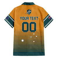 Custom Rugby Australia Family Matching Long Sleeve Bodycon Dress and Hawaiian Shirt Junior Wallabies Go Champions