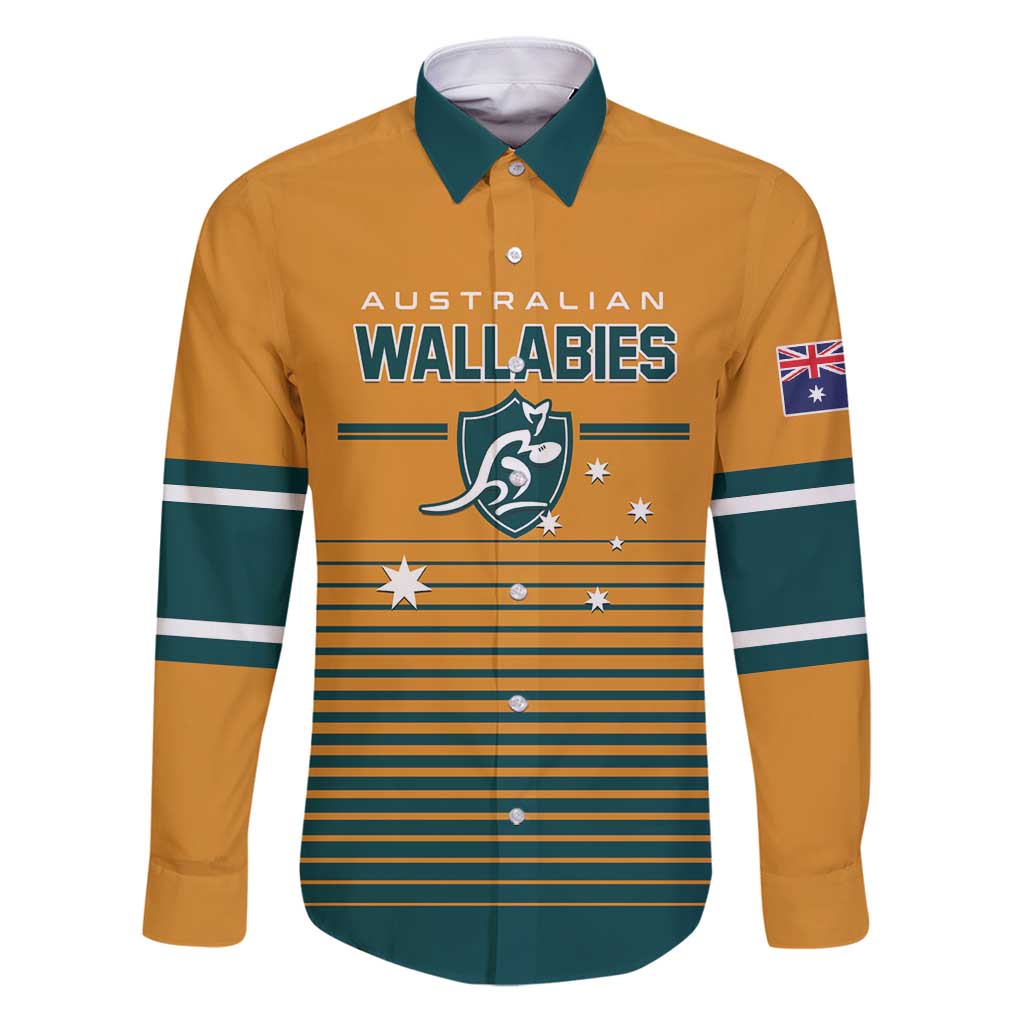 Custom Rugby Australia Family Matching Puletasi and Hawaiian Shirt Junior Wallabies Go Champions