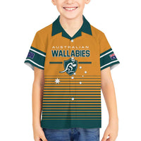 Custom Rugby Australia Kid Hawaiian Shirt Junior Wallabies Go Champions