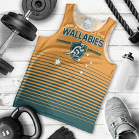Custom Rugby Australia Men Tank Top Junior Wallabies Go Champions