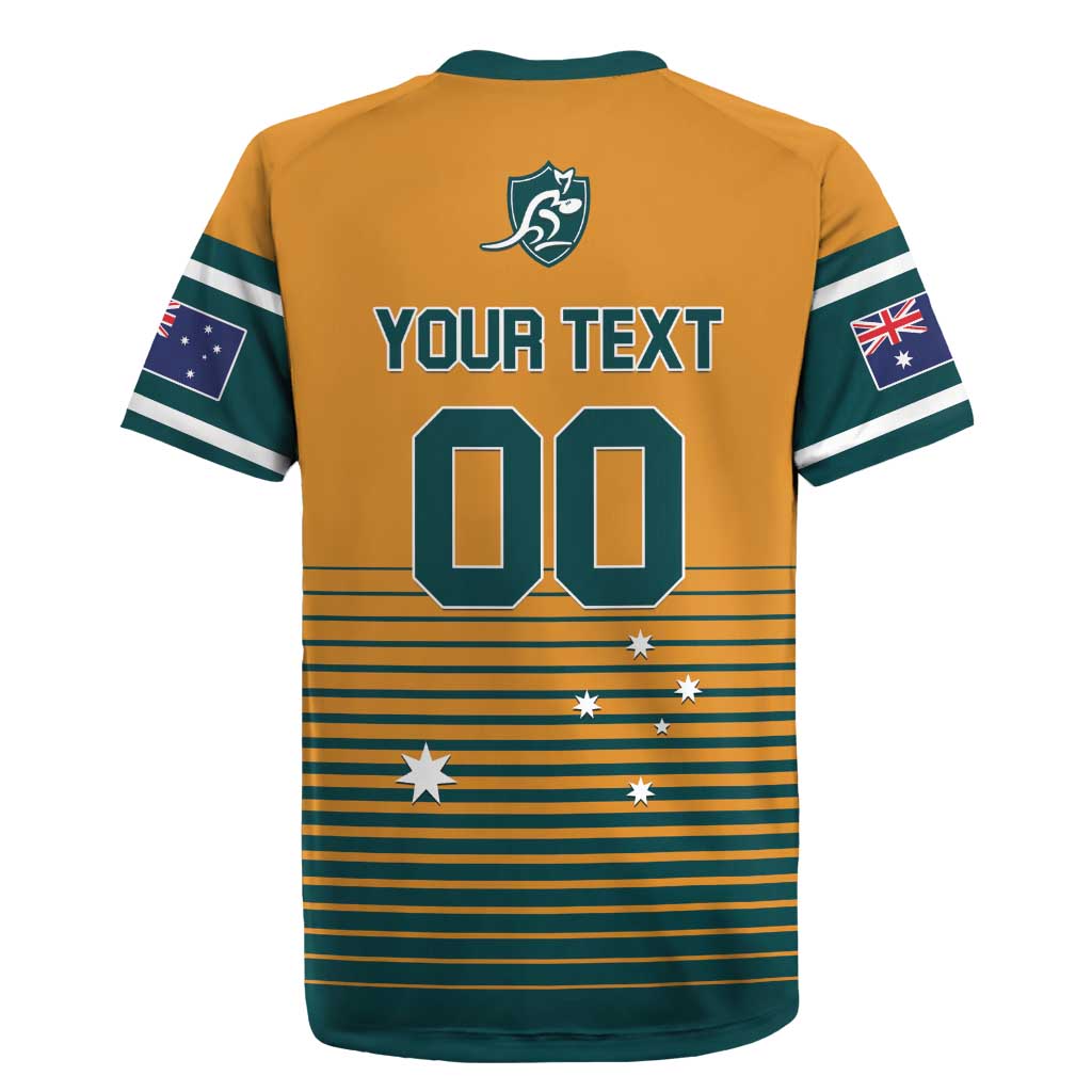 Custom Rugby Australia Rugby Jersey Junior Wallabies Go Champions LT01 - Polynesian Pride