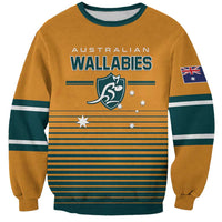 Custom Rugby Australia Sweatshirt Junior Wallabies Go Champions