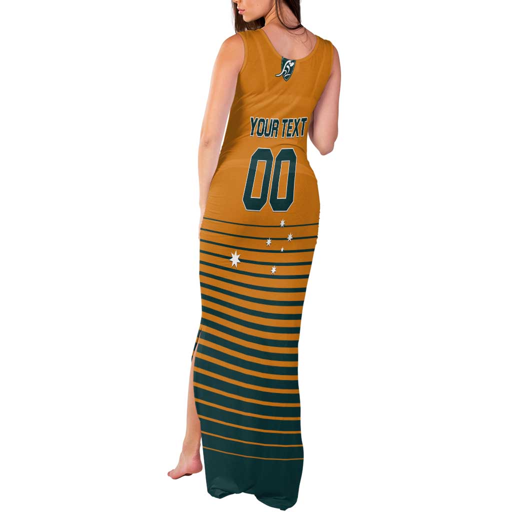 Custom Rugby Australia Tank Maxi Dress Junior Wallabies Go Champions
