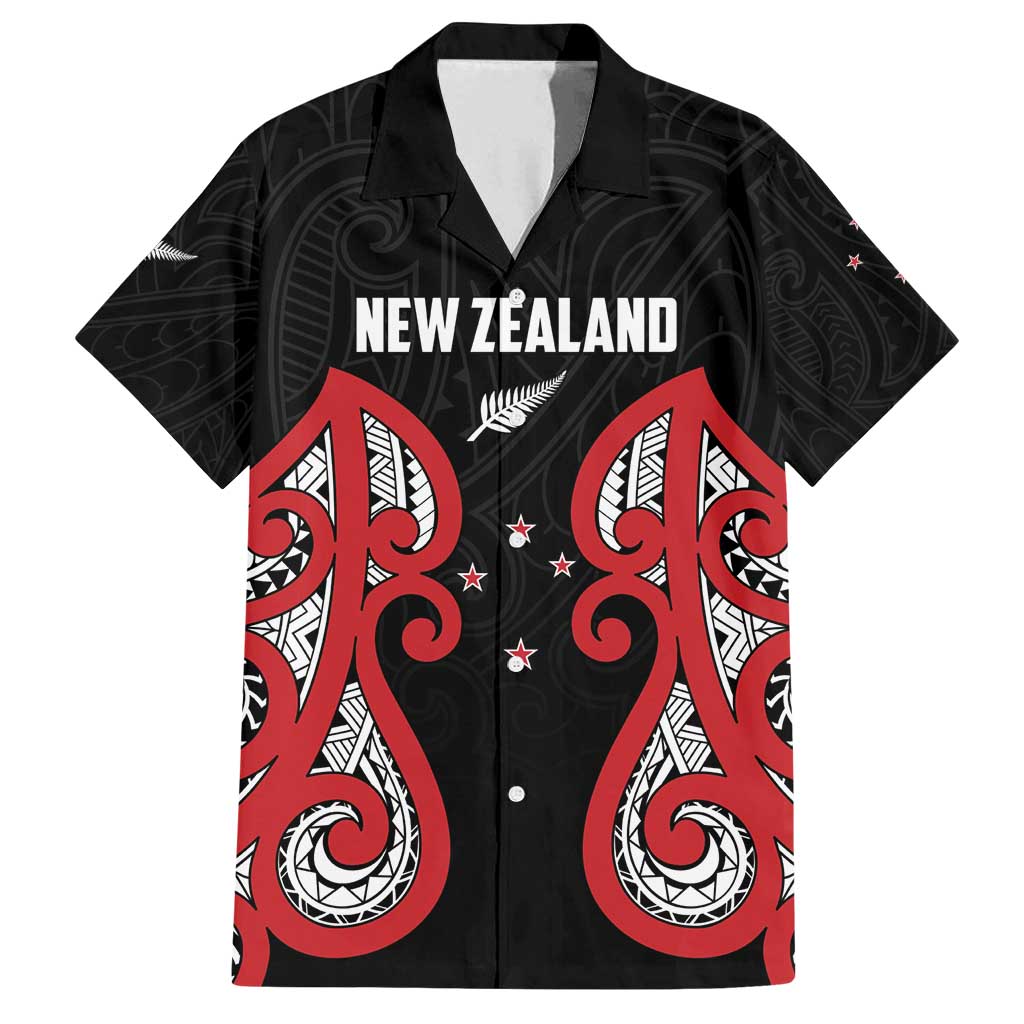 Custom Rugby New Zealand Family Matching Long Sleeve Bodycon Dress and Hawaiian Shirt Baby Black Go Champions