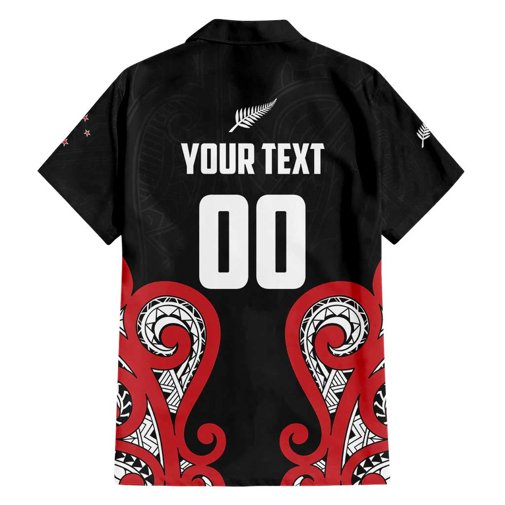 Custom Rugby New Zealand Family Matching Short Sleeve Bodycon Dress and Hawaiian Shirt Baby Black Go Champions