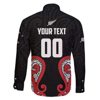 Custom Rugby New Zealand Family Matching Tank Maxi Dress and Hawaiian Shirt Baby Black Go Champions