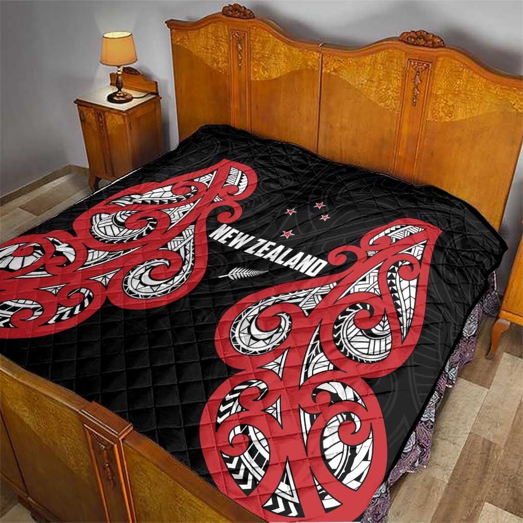 Rugby New Zealand Quilt Baby Black Go Champions