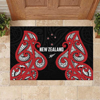 Rugby New Zealand Rubber Doormat Baby Black Go Champions