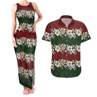 Hawaiian Hibiscus Christmas Color Couples Matching Tank Maxi Dress and Hawaiian Shirt Unique