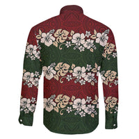 Hawaiian Hibiscus Christmas Color Family Matching Puletasi and Hawaiian Shirt Unique