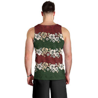 Hawaiian Hibiscus Christmas Color Men Tank Top Unique