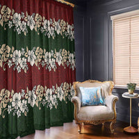 Hawaiian Hibiscus Christmas Color Window Curtain Unique
