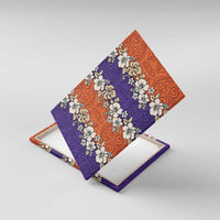 Hawaiian Hibiscus Canvas Wall Art Orange and Purple Unique