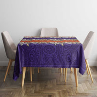 Hawaiian Hibiscus Tablecloth Orange and Purple Unique