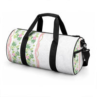 Monstera Tiare Plumeria Duffle Bag Green Polynesian Pattern LT01 - Polynesian Pride