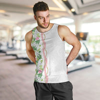 Monstera Tiare Plumeria Men Tank Top Green Polynesian Pattern LT01 Green - Polynesian Pride
