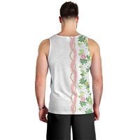 Monstera Tiare Plumeria Men Tank Top Green Polynesian Pattern LT01 - Polynesian Pride