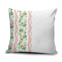 Monstera Tiare Plumeria Pillow Cover Green Polynesian Pattern LT01 Green - Polynesian Pride
