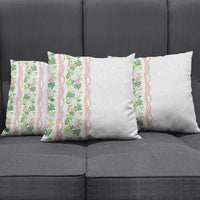 Monstera Tiare Plumeria Pillow Cover Green Polynesian Pattern LT01 - Polynesian Pride