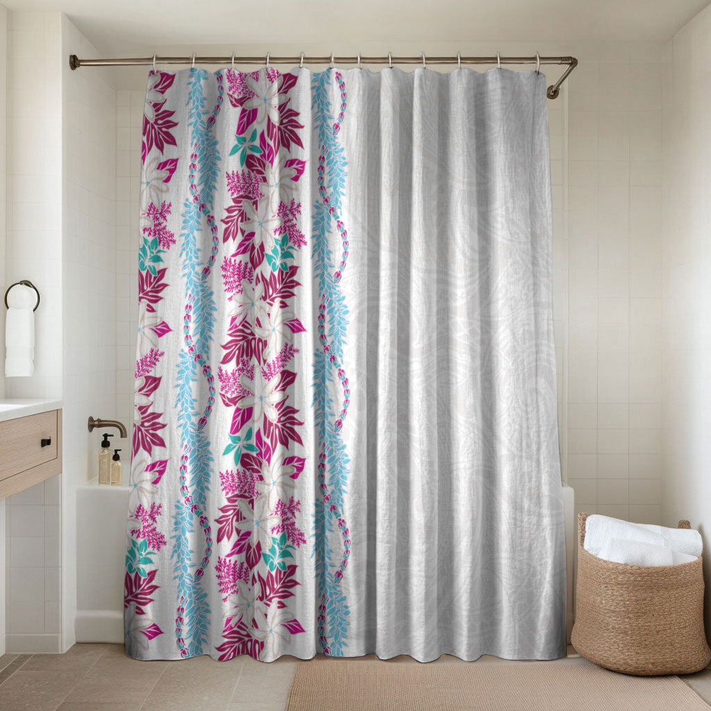 Monstera Tiare Plumeria Bathroom Set Pink Polynesian Pattern LT01 Shower Curtain Only Pink - Polynesian Pride