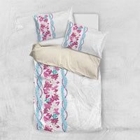 Monstera Tiare Plumeria Bedding Set Pink Polynesian Pattern LT01 US Twin 172cm x 218cm Pink - Polynesian Pride