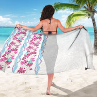 Monstera Tiare Plumeria Sarong Pink Polynesian Pattern LT01 - Polynesian Pride