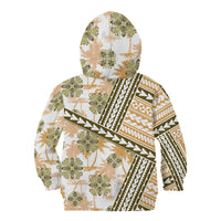 Hawaii Quilt Kid Hoodie Kakau Polynesian Pattern Gold Version LT01 - Polynesian Pride