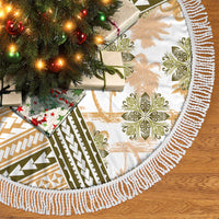 Hawaii Quilt Tree Skirt Kakau Polynesian Pattern Gold Version LT01 - Polynesian Pride