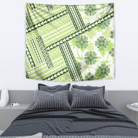 Hawaii Quilt Tapestry Kakau Polynesian Pattern Olive Green Version LT01 - Polynesian Pride